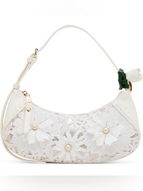 Betsey Johnson Lacey Crochet Shoulder Bag NWT
